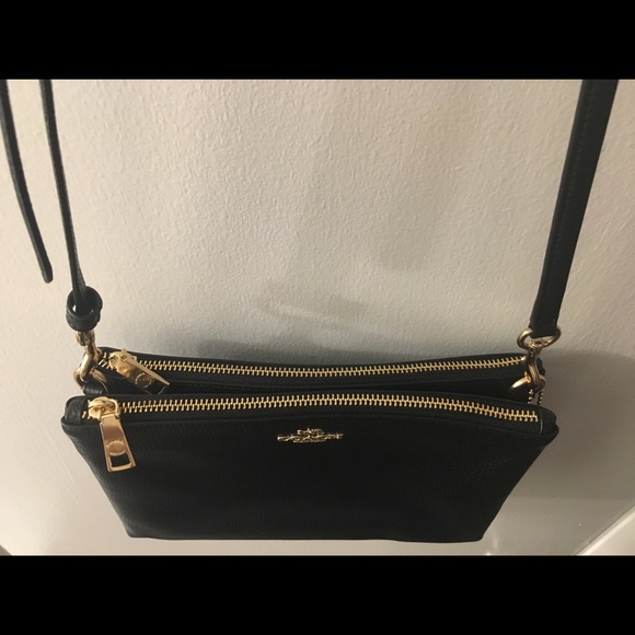 Coach Handbags - Coach Double Black Crossbody, Removable Straps